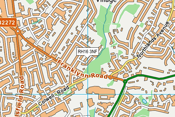 RH16 3NF map - OS VectorMap District (Ordnance Survey) RH16 3NF map - OS VectorMap District (Ordnance Survey)