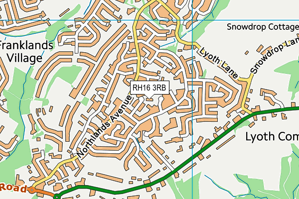 RH16 3RB map - OS VectorMap District (Ordnance Survey) RH16 3RB map - OS VectorMap District (Ordnance Survey)