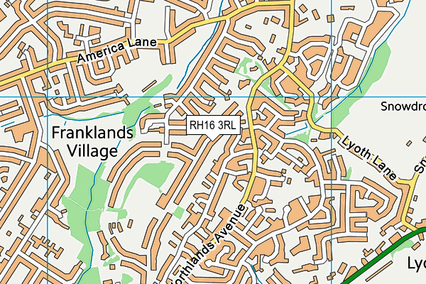 RH16 3RL map - OS VectorMap District (Ordnance Survey) RH16 3RL map - OS VectorMap District (Ordnance Survey)