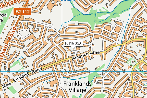 RH16 3SX map - OS VectorMap District (Ordnance Survey) RH16 3SX map - OS VectorMap District (Ordnance Survey)