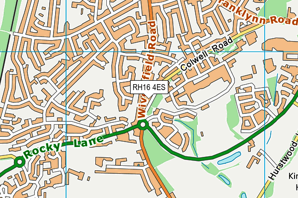 RH16 4ES map - OS VectorMap District (Ordnance Survey) RH16 4ES map - OS VectorMap District (Ordnance Survey)