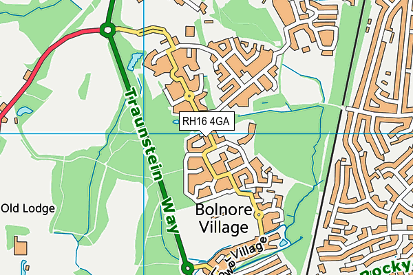 RH16 4GA map - OS VectorMap District (Ordnance Survey) RH16 4GA map - OS VectorMap District (Ordnance Survey)