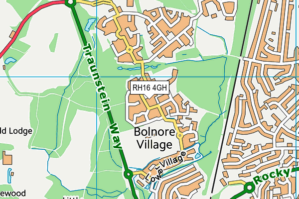 RH16 4GH map - OS VectorMap District (Ordnance Survey) RH16 4GH map - OS VectorMap District (Ordnance Survey)