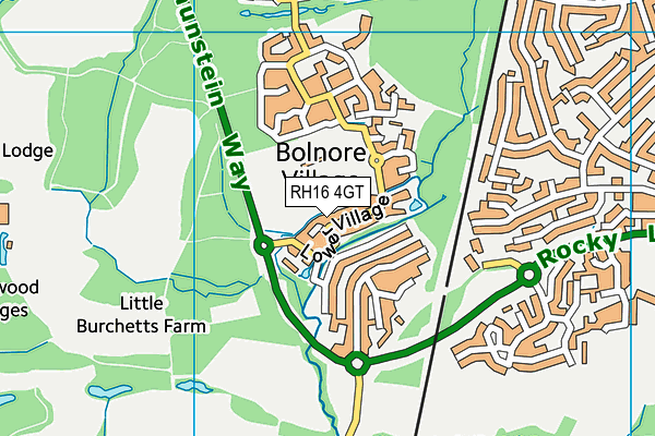 RH16 4GT map - OS VectorMap District (Ordnance Survey) RH16 4GT map - OS VectorMap District (Ordnance Survey)