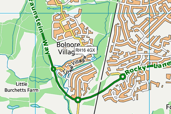 RH16 4GX map - OS VectorMap District (Ordnance Survey) RH16 4GX map - OS VectorMap District (Ordnance Survey)