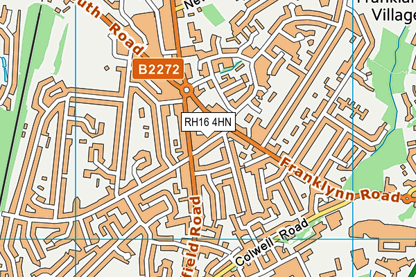 RH16 4HN map - OS VectorMap District (Ordnance Survey) RH16 4HN map - OS VectorMap District (Ordnance Survey)