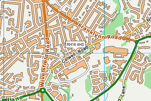 RH16 4HS map - OS VectorMap District (Ordnance Survey) RH16 4HS map - OS VectorMap District (Ordnance Survey)