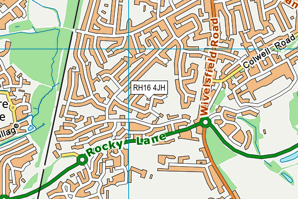 RH16 4JH map - OS VectorMap District (Ordnance Survey) RH16 4JH map - OS VectorMap District (Ordnance Survey)