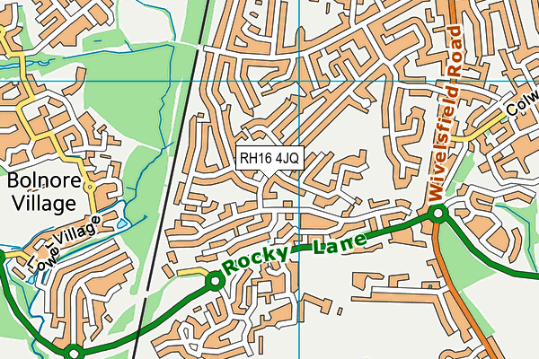 RH16 4JQ map - OS VectorMap District (Ordnance Survey) RH16 4JQ map - OS VectorMap District (Ordnance Survey)