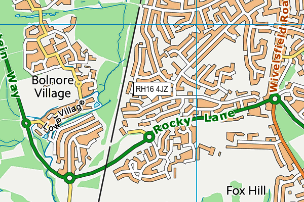RH16 4JZ map - OS VectorMap District (Ordnance Survey) RH16 4JZ map - OS VectorMap District (Ordnance Survey)