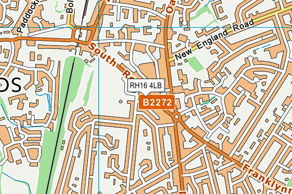 RH16 4LB map - OS VectorMap District (Ordnance Survey) RH16 4LB map - OS VectorMap District (Ordnance Survey)