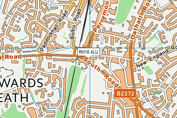 RH16 4LU map - OS VectorMap District (Ordnance Survey) RH16 4LU map - OS VectorMap District (Ordnance Survey)