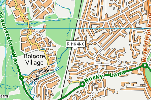 RH16 4NX map - OS VectorMap District (Ordnance Survey) RH16 4NX map - OS VectorMap District (Ordnance Survey)