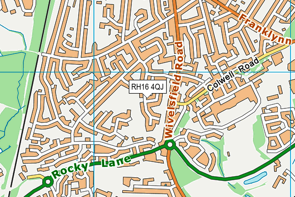 RH16 4QJ map - OS VectorMap District (Ordnance Survey) RH16 4QJ map - OS VectorMap District (Ordnance Survey)