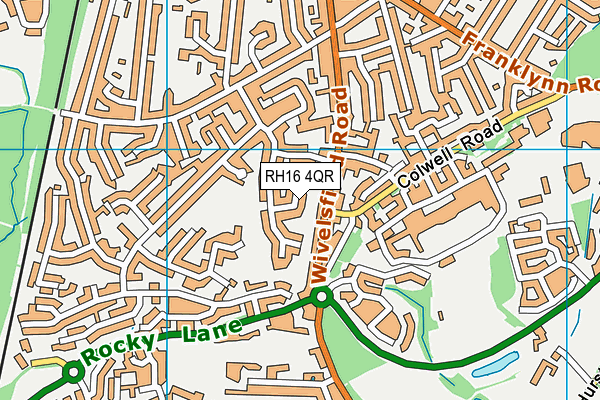 RH16 4QR map - OS VectorMap District (Ordnance Survey) RH16 4QR map - OS VectorMap District (Ordnance Survey)
