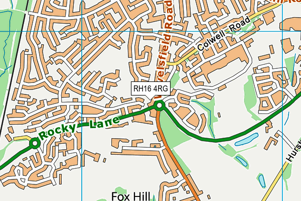 RH16 4RG map - OS VectorMap District (Ordnance Survey) RH16 4RG map - OS VectorMap District (Ordnance Survey)