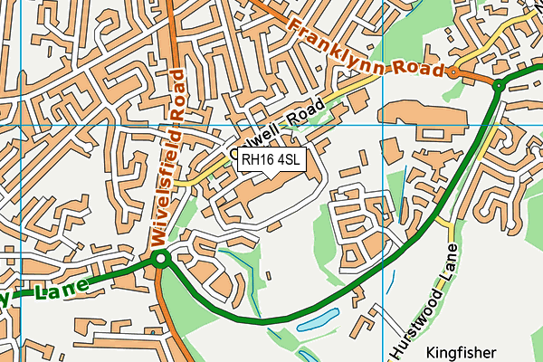 RH16 4SL map - OS VectorMap District (Ordnance Survey) RH16 4SL map - OS VectorMap District (Ordnance Survey)