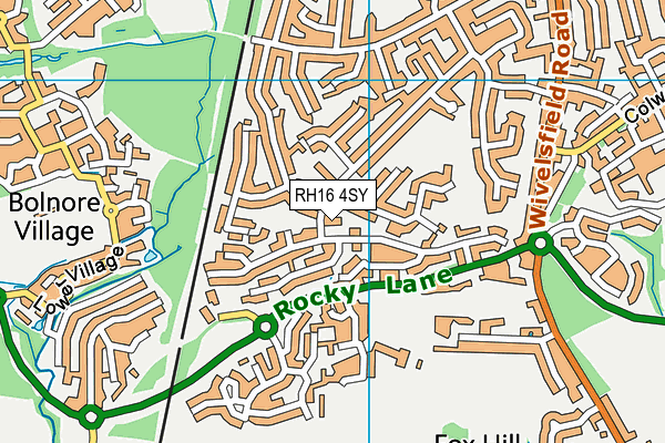 RH16 4SY map - OS VectorMap District (Ordnance Survey) RH16 4SY map - OS VectorMap District (Ordnance Survey)