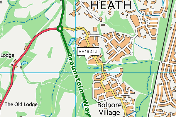 RH16 4TJ map - OS VectorMap District (Ordnance Survey) RH16 4TJ map - OS VectorMap District (Ordnance Survey)