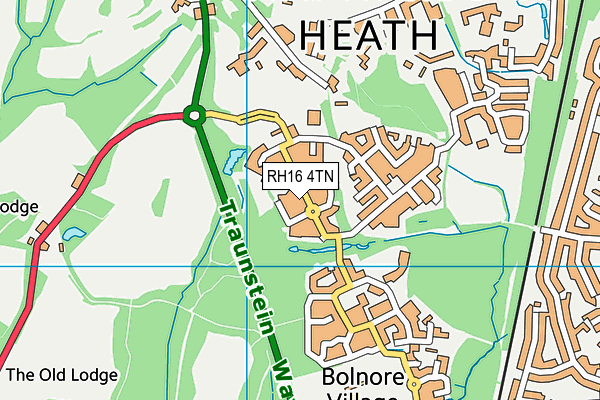 RH16 4TN map - OS VectorMap District (Ordnance Survey) RH16 4TN map - OS VectorMap District (Ordnance Survey)