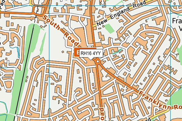 RH16 4YY map - OS VectorMap District (Ordnance Survey) RH16 4YY map - OS VectorMap District (Ordnance Survey)