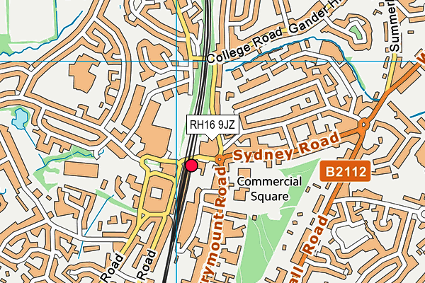RH16 9JZ map - OS VectorMap District (Ordnance Survey) RH16 9JZ map - OS VectorMap District (Ordnance Survey)