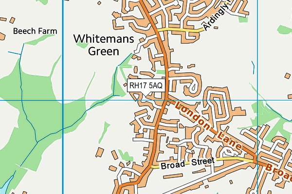 RH17 5AQ map - OS VectorMap District (Ordnance Survey) RH17 5AQ map - OS VectorMap District (Ordnance Survey)