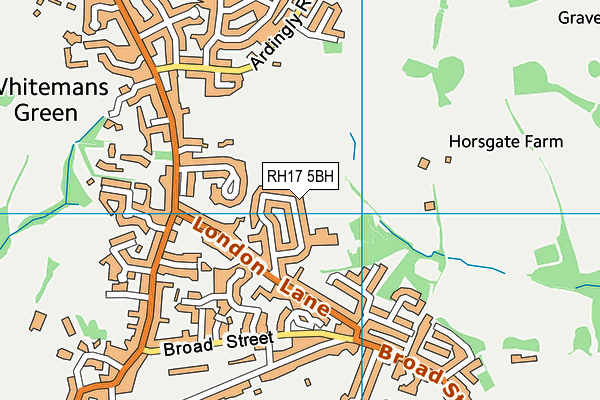 RH17 5BH map - OS VectorMap District (Ordnance Survey) RH17 5BH map - OS VectorMap District (Ordnance Survey)