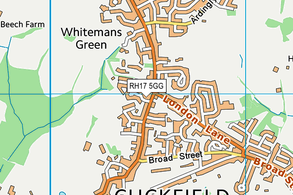 RH17 5GG map - OS VectorMap District (Ordnance Survey) RH17 5GG map - OS VectorMap District (Ordnance Survey)