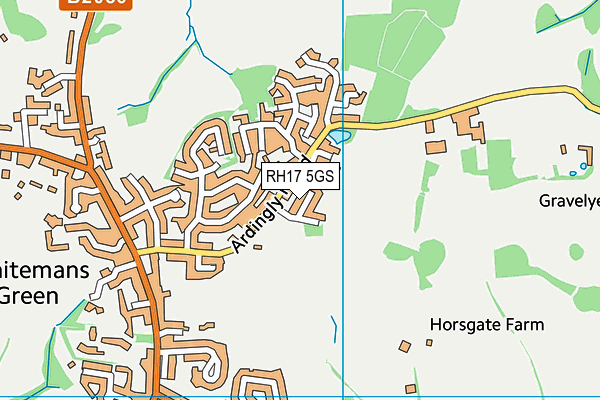 RH17 5GS map - OS VectorMap District (Ordnance Survey) RH17 5GS map - OS VectorMap District (Ordnance Survey)
