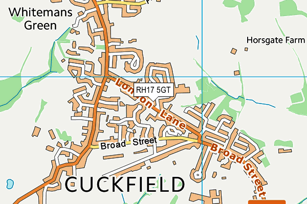 RH17 5GT map - OS VectorMap District (Ordnance Survey) RH17 5GT map - OS VectorMap District (Ordnance Survey)