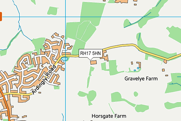 RH17 5HN map - OS VectorMap District (Ordnance Survey) RH17 5HN map - OS VectorMap District (Ordnance Survey)