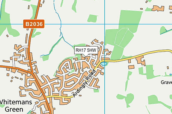 RH17 5HW map - OS VectorMap District (Ordnance Survey) RH17 5HW map - OS VectorMap District (Ordnance Survey)