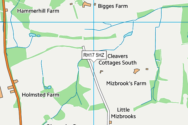 RH17 5HZ map - OS VectorMap District (Ordnance Survey) RH17 5HZ map - OS VectorMap District (Ordnance Survey)