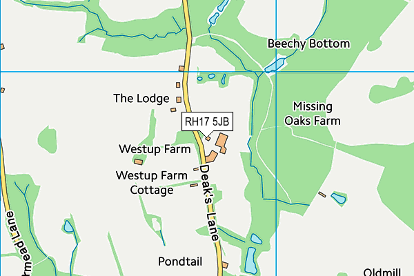 RH17 5JB map - OS VectorMap District (Ordnance Survey) RH17 5JB map - OS VectorMap District (Ordnance Survey)