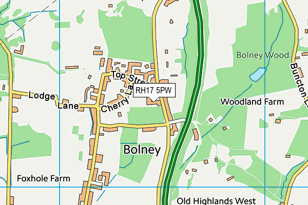 RH17 5PW map - OS VectorMap District (Ordnance Survey) RH17 5PW map - OS VectorMap District (Ordnance Survey)