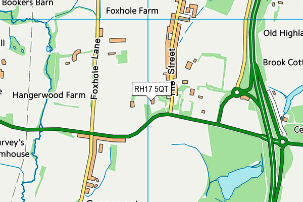 RH17 5QT map - OS VectorMap District (Ordnance Survey) RH17 5QT map - OS VectorMap District (Ordnance Survey)