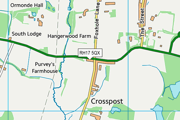 RH17 5QX map - OS VectorMap District (Ordnance Survey) RH17 5QX map - OS VectorMap District (Ordnance Survey)