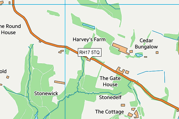 RH17 5TQ map - OS VectorMap District (Ordnance Survey) RH17 5TQ map - OS VectorMap District (Ordnance Survey)