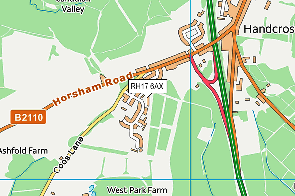 RH17 6AX map - OS VectorMap District (Ordnance Survey) RH17 6AX map - OS VectorMap District (Ordnance Survey)