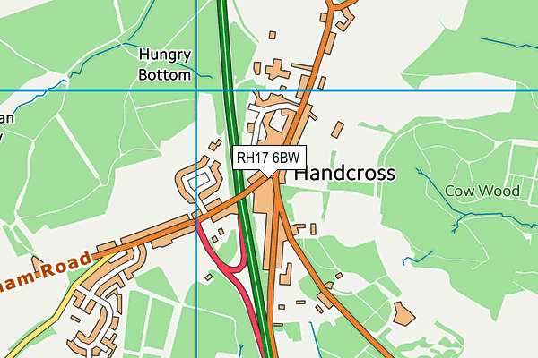 RH17 6BW map - OS VectorMap District (Ordnance Survey) RH17 6BW map - OS VectorMap District (Ordnance Survey)