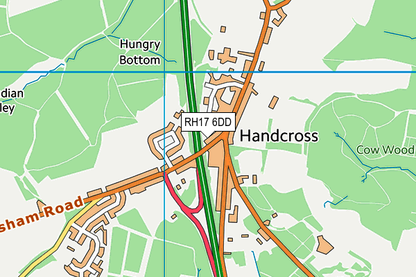 RH17 6DD map - OS VectorMap District (Ordnance Survey)