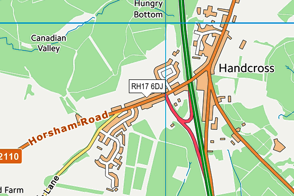 RH17 6DJ map - OS VectorMap District (Ordnance Survey)