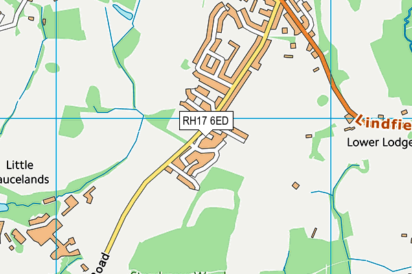 RH17 6ED map - OS VectorMap District (Ordnance Survey) RH17 6ED map - OS VectorMap District (Ordnance Survey)