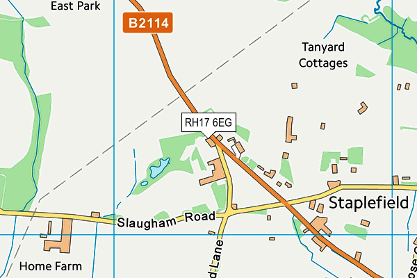 RH17 6EG map - OS VectorMap District (Ordnance Survey) RH17 6EG map - OS VectorMap District (Ordnance Survey)