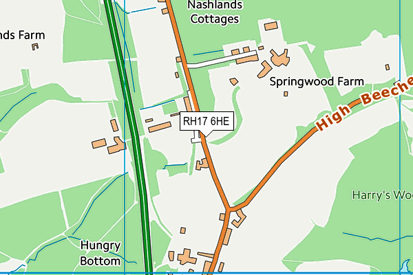 RH17 6HE map - OS VectorMap District (Ordnance Survey) RH17 6HE map - OS VectorMap District (Ordnance Survey)