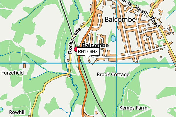 RH17 6HX map - OS VectorMap District (Ordnance Survey) RH17 6HX map - OS VectorMap District (Ordnance Survey)
