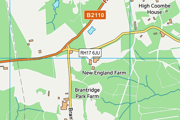 RH17 6JU map - OS VectorMap District (Ordnance Survey) RH17 6JU map - OS VectorMap District (Ordnance Survey)