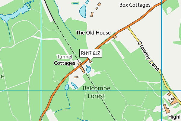 RH17 6JZ map - OS VectorMap District (Ordnance Survey) RH17 6JZ map - OS VectorMap District (Ordnance Survey)