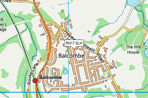 RH17 6LH map - OS VectorMap District (Ordnance Survey)